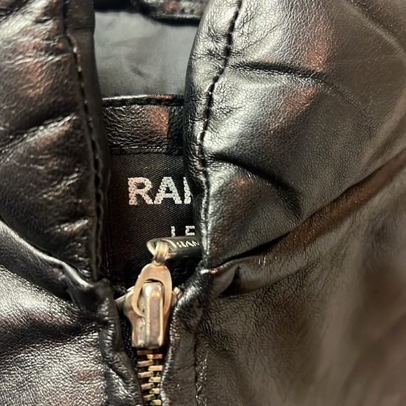 Vintage Rampage - Black Leather vest Size M y2k retro Matrix #100 - Picture 15 of 17